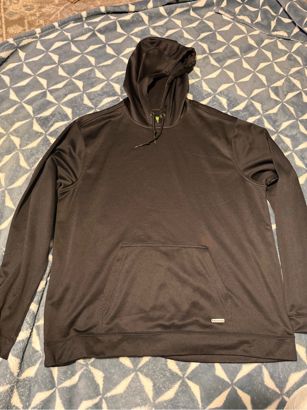 tek gear Men's Black Pullover Hoodie - Lightweight Athletic